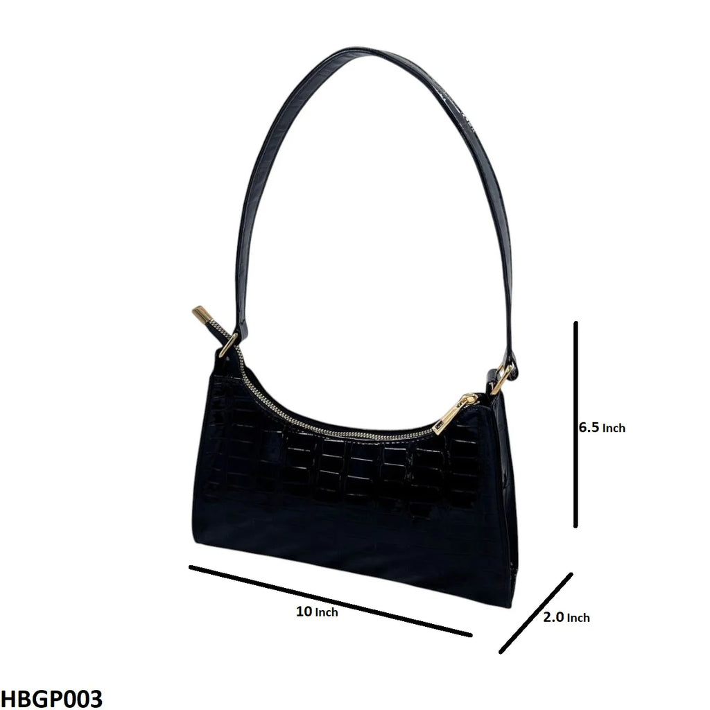 Crocodile Pattern Armpit Hand Bag