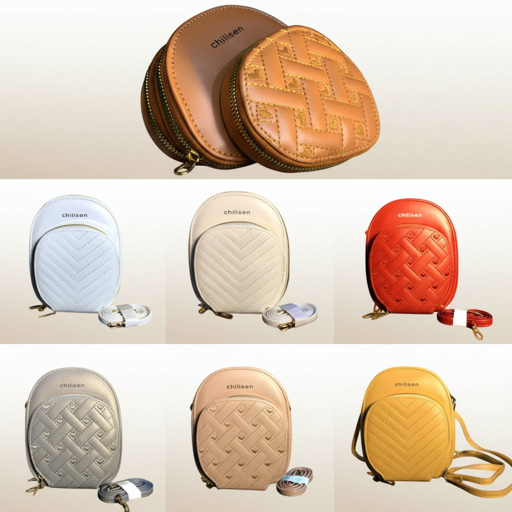 Trendy And Compact Chilisen Women’s Mini Crossbody Bags With 3 Pockets